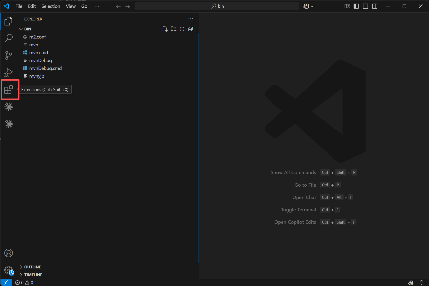 VS Code 扩展面板截图